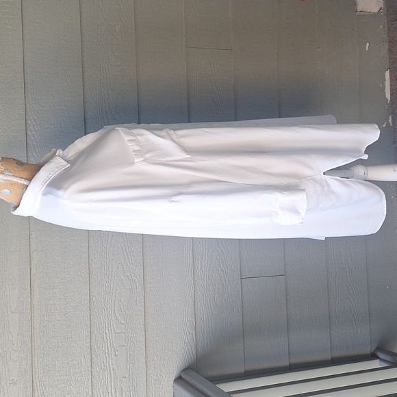 Zara Viscose White Long Sleeve Shirt Dress Size XL - Picture 5 of 12